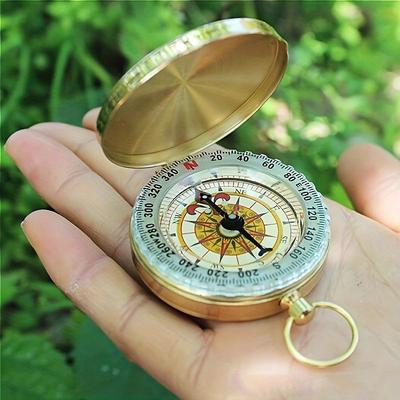 1pc Glow Compass, Portable Outdoor Camping Compass Tools