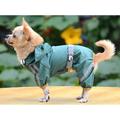 Dog Rain Coat Raincoat Puppy Clothes Solid Colored Waterproof Windproof Outdoor Dog Clothes Puppy Clothes Dog Outfits