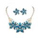 Jewelry Set Necklace / Earrings For Women's Synthetic Diamond Party Wedding Casual Alloy Flower Gold / Daily