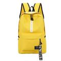 Men's Women's Backpack School Bag Bookbag Commuter Backpack School Outdoor Letter Canvas Adjustable Large Capacity Breathable Zipper Black / White Black Yellow Black Red