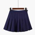 Women's Skirt Mini Skirts Ruched Solid Colored Party Party / Evening Spring Summer Polyester POLY Elegant Party Gothic Y2K Navy Water pink Black White