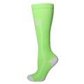 Men's Women's Compression Socks Outdoor Sports Hiking Socks Football Soccer Socks for Men Women Breathable Soft Lightweight Socks for Fishing Climbing Beach Black Grey Fluorescent Yellow Green