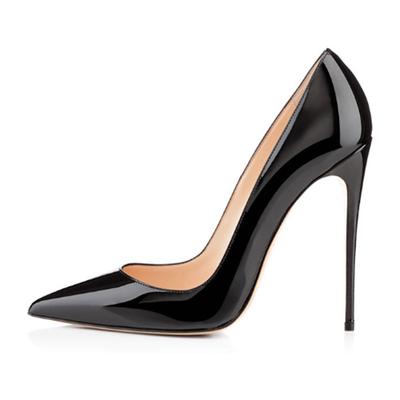 Women's Red Patent Leather High Heel Shoes - Pointed-Toe Stiletto Pumps for Prom, Parties, Weddings, and Formal Events