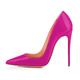 Women's Heels Wedding Shoes Pumps Dress Shoes Stilettos Wedding Party Office Solid Color Leopard Bridal Shoes Bridesmaid Shoes High Heel Stiletto Heel Pointed Toe Basic Classic Patent Leather Loafer