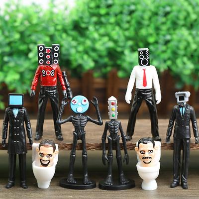 Blind Box Popular Skibidi Toilet Man Monitor Hand Game Camera Doll Building Block Decoration Toy Toilet