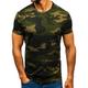 Men's T shirt Tee Cool Shirt Camo Shirt Camo / Camouflage Crew Neck Daily Holiday Short Sleeve Clothing Apparel Lightweight Casual Comfortable