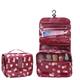 Women's Girls' Makeup Bag Cosmetic Bag Oxford Cloth Party Holiday Travel Zipper Large Capacity Waterproof Foldable Embroidery Wine Pink Dusty Rose