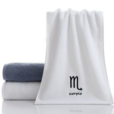 Constellation Towel 100% Cotton Towel Creative Couple Gift Thickened Sports Face Towel Pure Cotton Towel