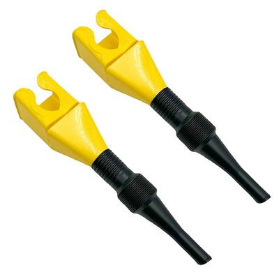 2Pack-Car Refueling Funnel Telescopic Hose Plastic Funnel Filter Transfer Tool Motorcycle Gasoline Engine Oil Filling Catheter Tools