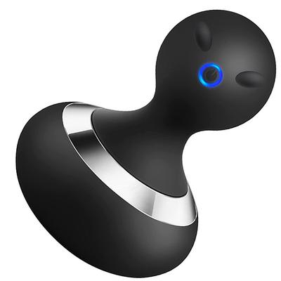 Cordless Electric Handheld Massager with 10 Vibrations, Rechargeable Neck and Body Massager – Black