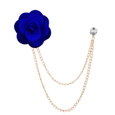Men's Crystal Brooches Link / Chain Creative Flower Vertical / Gold bar Fashion Basic Classic Trendy Rock Brooch Jewelry Camel Assorted Color Black For Wedding Party Engagement Promise Festival