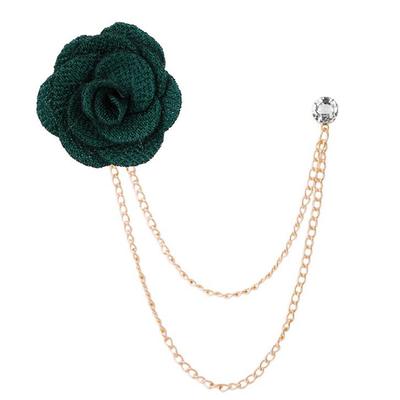 Men's Crystal Brooches Link / Chain Creative Flower Vertical / Gold bar Fashion Basic Classic Trendy Rock Brooch Jewelry Camel Assorted Color Black For Wedding Party Engagement Promise Festival