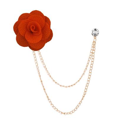 Men's Crystal Brooches Link / Chain Creative Flower Vertical / Gold bar Fashion Basic Classic Trendy Rock Brooch Jewelry Camel Assorted Color Black For Wedding Party Engagement Promise Festival