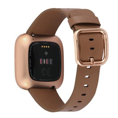 Watch Band for Fitbit Versa 2 / Versa Lite / Versa SE / Versa Genuine Leather Replacement Strap Quick Release Adjustable Wristband