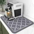 Coffee Mat Super Absorbent Dish Drying Mat Coffee Bar Accessories Match with Coffee Maker Coffee Machine Coffee Pot Large Drying Mats for Kitchen Counter