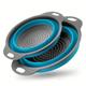 2pcs, Collapsible Silicone Drain Basket for Outdoor Camping and Kitchen - Portable Fruit and Vegetable Washing Basket - Reusable and Creative Design