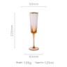 1pcs Wine Glass Nordic Hammer Champagne Red Wine Glass Champagne Glass Hexagonal Water Glass Home Juice Glass Wine Set.