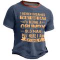 Grumpy Old Men Daily Men's Street Style 3D Print T shirt Tee Sports Outdoor Holiday Going out T shirt Navy Blue Army Green Dark Blue Short Sleeve Crew Neck Shirt Spring Summer