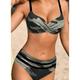 Women's Swimwear Bikini 2 Piece Bathing Suits Normal Swimsuit 2 Piece Sexy Camouflage Strap Vacation Beach Wear Bathing Suits