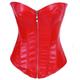 Corset Women's Corsets Christmas Halloween Wedding Party Birthday Party Plus Size Black Red Overbust Corset Zipper Lace Up Classic Tummy Control Push Up Solid Color Summer Spring Fall