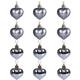 12pcs Christmas Tree Decoration Scene Layout Valentine's Day Gift Red Heart Decoration