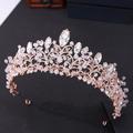 Crown Tiaras Headdress Alloy Wedding Party / Evening Valentine's Day Valentine Wedding Bridal With Metal Trim Headpiece Headwear