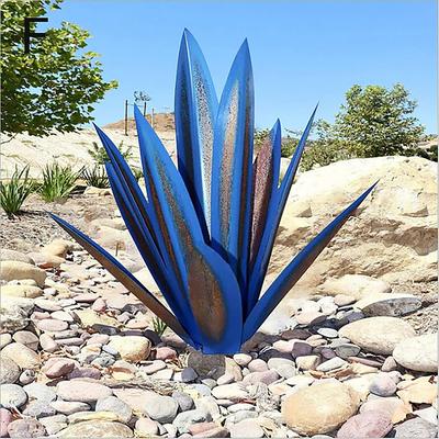 Tequila Rustic Sculpture, DIY Metal Agave Yard Art Plant, Rustic Hand Painted Metal Agave,Garden Yard Art Decoration Statue Home Decor for Yard Stakes,Garden Figurines,Outdoor Patio