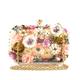 Women's Clutch Bags Silk Wedding Party Event / Party Pearls Sequin Floral Print Black Blue Gold
