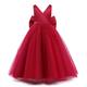 Kids Girls' Dress Party Dress Solid Color Sleeveless Performance Wedding Special Occasion Mesh Backless Fashion Adorable Elegant Polyester Maxi Party Dress Swing Dress Tulle Dress Summer Spring 2-12