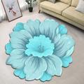 Flower Carpet Chinese Style Lotus Floor Mat Special-Shaped Bedroom Bedside Blanket Cloakroom Mat Coffee Table Mat Pastoral Style Door Mat