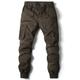 Men's Cargo Pants Cargo Trousers Trousers Drawstring Elastic Waist Multi Pocket Solid Color Casual Daily Daily Wear Fashion Classic Olive Green grey blue