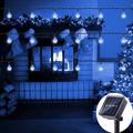 Mini Globe String Lights Solar LED Fairy String Lights Waterproof 12M 7M 6.5M 8 Modes Lighting Outdoor Garden Decoration Light Christmas Tree Hanging Lights Balcony Yard Wedding Party Holiday Decor