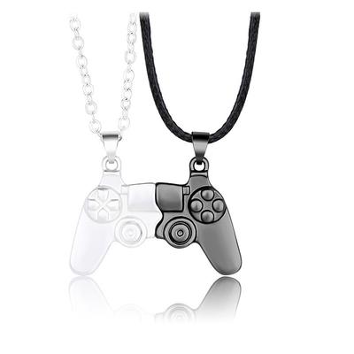 Magnet Necklace Game Console Handle Couple Necklace A Pair Of Magnet Stones Personalized Men And Women's Valentine's Day Necklace Gift