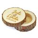 Personalized Ring Boxes Wood Necklace Cylinder Engraved