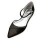 Women's Wedding Shoes Bridal Bridesmaid Shoes Party Evening Wedding Flats Black White Silver Ankle Strap Ribbon Tie Flat Heel Pointed Toe Satin Comfort D'Orsay Shoes Valentines Gifts