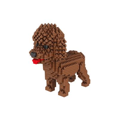 Building Blocks Toys Dog series 800 pcs Ages 14 and Up Micro Drill Small Particle Building Block Assembly Diy Toy For Children