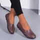 Women's Flats Slip-Ons Loafers Plus Size Barefoot shoes Comfort Shoes Outdoor Daily Solid Color Summer Flat Heel Round Toe Casual Comfort Minimalism Faux Leather PU Loafer Wine Red Black White
