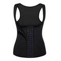 Hot Sweat Workout Tank Top Slimming Vest Body Shaper Sweat Waist Trainer Corset Sports Neoprene Yoga Fitness Gym Workout No Zipper Adjustable D-Ring Buckle Tummy Control Weight Loss Strengthens