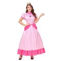 Super Bros Princess Peach Cosplay Costume Adults' Women's Cosplay Carnival Performance Halloween Halloween Carnival Masquerade Easy Halloween Costumes Mardi Gras