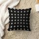 Black White Double Side Cushion Cover 1PC Soft Throw Pillow Cover Cushion Case Pillowcase for Sofa Bedroom Livingroom Superior Quality Machine Washable Outdoor Cushion for Sofa Couch Bed Chair