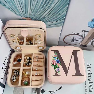 1PC Jewelry Box Waterproof Portable Mini Wearable leatherette PU(Polyurethane) PU Leather For Women's Casual Portable