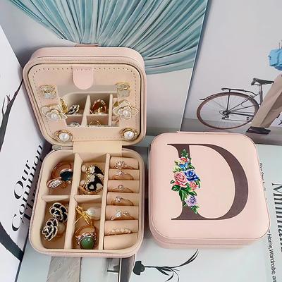 1PC Jewelry Box Waterproof Portable Mini Wearable leatherette PU(Polyurethane) PU Leather For Women's Casual Portable