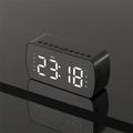 border Creative Digital Electronic Clock LED Mirror Double Alarm Wireless Speaker Music Alarm Clock