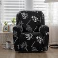 Recliner Slipcovers Super Stretch Floral Printed Sofa Couch Cover Non Slip 1 Seater Lazy Boy Chair Covers Furniture Protector with Side Pocket for Living Room