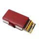 Pop Up RFID Credit Card Holder Wallet Credit Card Holders PU Leather Blocking Rfid Wallet Men Id Card Holder Aluminum Card Case Purse