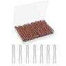 U Shaped Hair Pins, 200PCS 2.4inch Bun Hair Pins for Women Kids Girls Hairdressing Salon with Storage Box, for All Hair Types - Brown