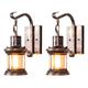Lightinthebox Rustic Light Fixtures, Oil Rubbed Bronze Finish Indoor Vintage Wall Light Wall Sconce Industrial Lamp Fixture Glass Shade Farmhouse Metal Sconces Wall Lights for Bedroom Living Room Cafe