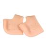 Silicone Anti cracking Heel Cover for Heel Pain and Anti cracking Men's and Women's Soft White Socks for Heel Dry Cracking Foot Cover