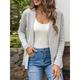 Women's Knitted Cardigan Coat Classic V Neck Long Sleeve Open Front Sweater Fall Solid Color Cardigans Wine S M L