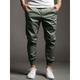 Men's Joggers Trousers Chinos Chino Pants Elastic Waist Front Pocket Elastic Cuff Plain Comfort Wearable Outdoor Daily Holiday Fashion Chic Modern Black Green